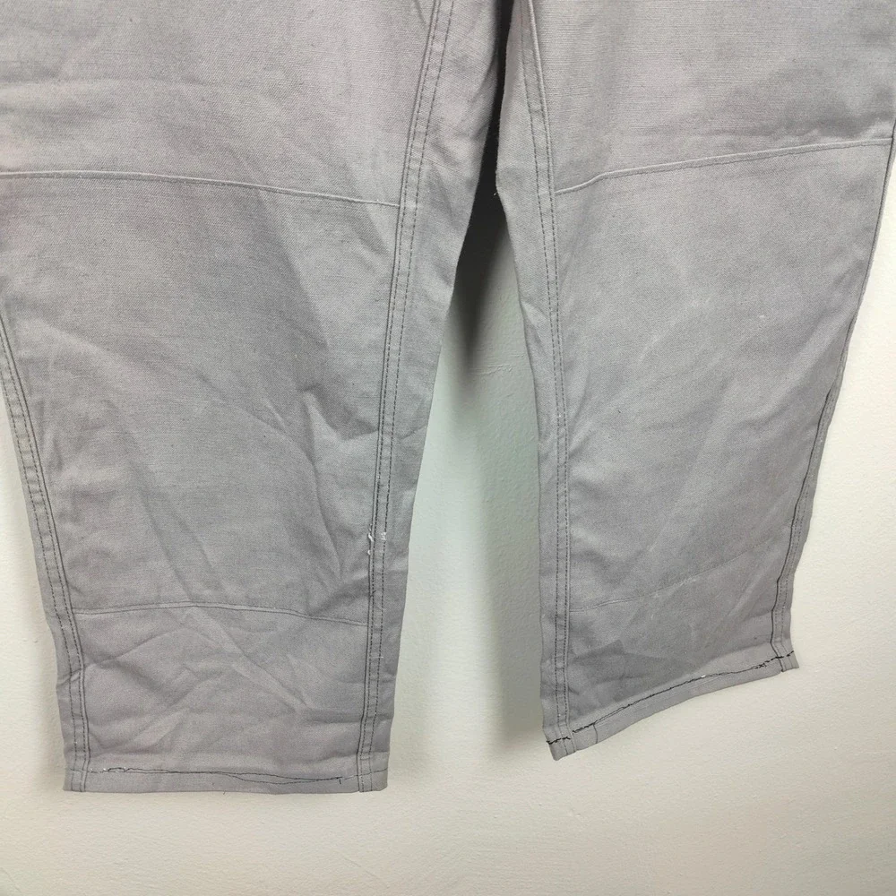 Veb Plastex Delitzsch German Workwear‎ Trousers Mens 52 US 36 Grey Cotton Pants